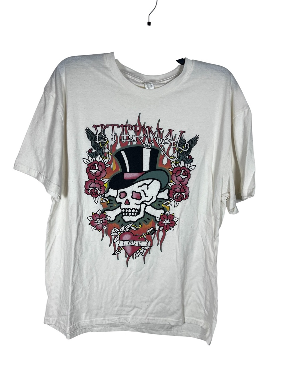 Eternal Love Floral Skull Shirt Size XL